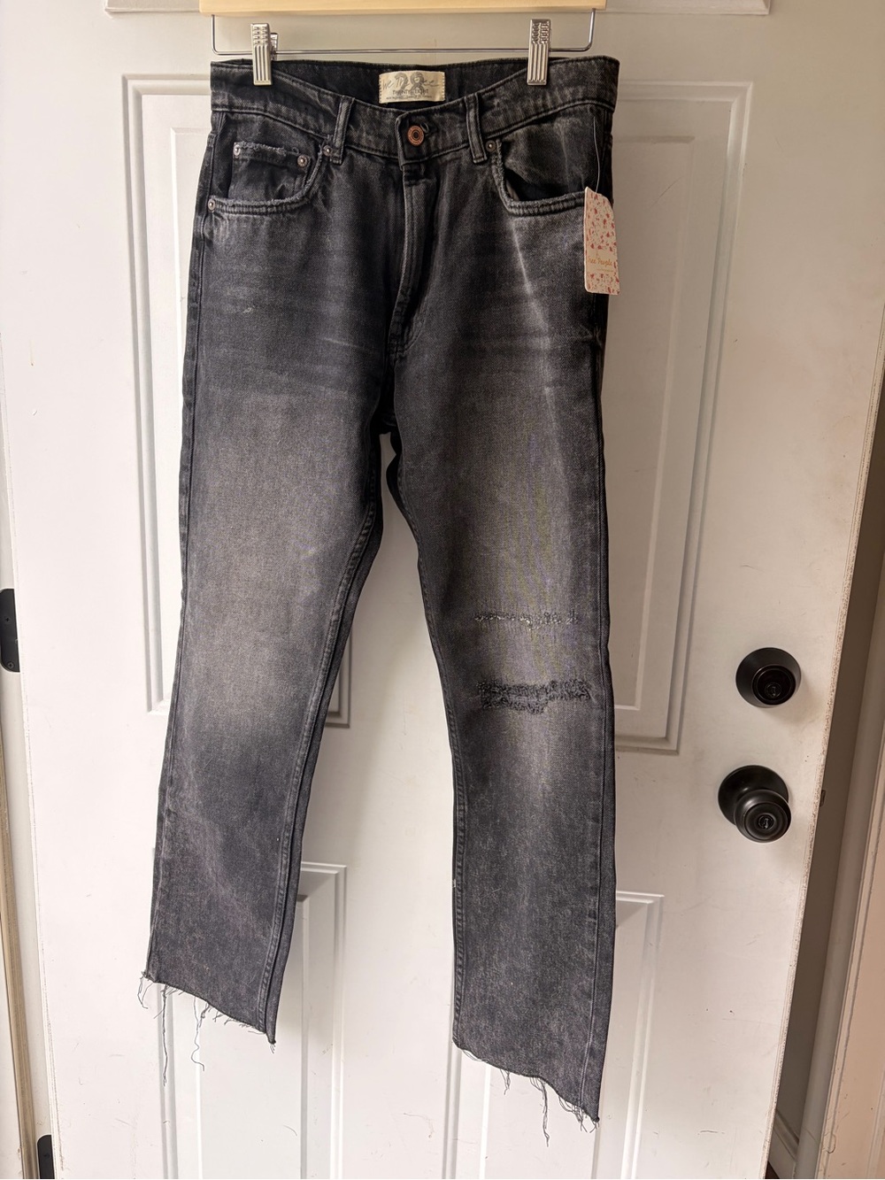 We The Free Faded Black Ankle Crop Jeans